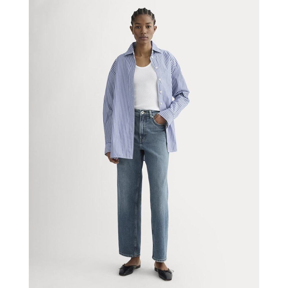 Everlane Women's Way-High® Jean 2.0 in Washed Indigo, Size 26, 27.5” Inseam